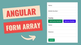 How to Implement FormArray amp Display its content in Angular  Viral Coder [upl. by Older]