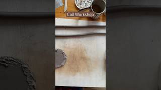 Making Ceramics  First coil workshop potterycrafts shorts [upl. by Neu]