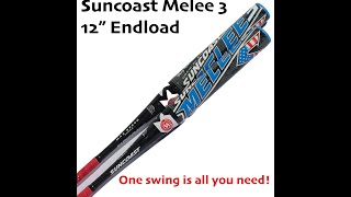 Suncoast Sports Melee 3 Senior Softball Bat ONE Swing Review [upl. by Kasper485]