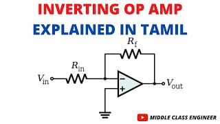 Inverting Op Amp  Operational Amplifier  Explained in Tamil  Middle Class Engineer [upl. by Eimme]