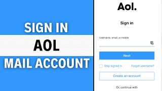 AOL Login How to Sign in AOL Mail Account 2024 [upl. by Neelram133]