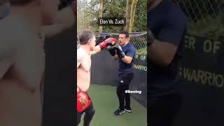 Elon Musk fought Mark Zuckerberg at Streetbeefs boxing fight x Twitter facebookreels [upl. by Ahsiekit]