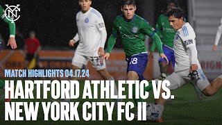 Match Highlights  Hartford Athletic 23 New York City FC II AET [upl. by Iilek]