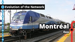 Montreals Commuter Rail Network Evolution [upl. by Ellevart]