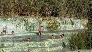 World of Waterfalls Frontal Look at Cascate del Mulino in Saturnia [upl. by Akisej]