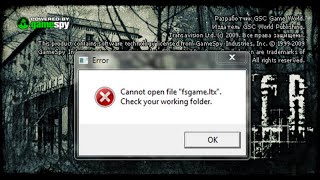 Решение ошибки CanNot file fsgame ltx в сталкер Чистое Небо и Зов Припяти [upl. by Busby]