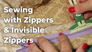 Learn How To Sew Sewing Zippers 101 Episode 12 [upl. by Hteb]