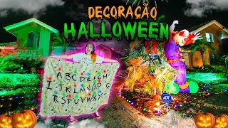 🎃 DECORAÇÃO DE HALLOWEEN DA MANSÃO ASSOMBRADA  STRANGER THINGS [upl. by Aratal]