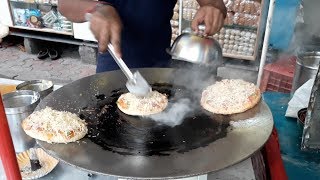 NO OVEN Street Pizza  INDIAN STYLE 2Minute Pan Pizza  Indian Street Food [upl. by Aerdied369]