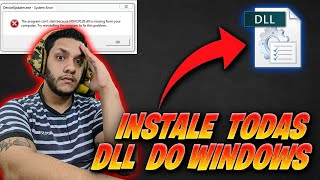 COMO RESOLVER TODOS OS ERROS DE DLL DO WINDOWS MUITO FACIL ATUALIZADO 2021 [upl. by Deedahs]