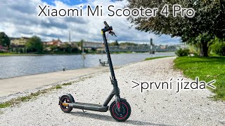 Xiaomi Mi Scooter 4 Pro  první jízda Oni to prostě umí 👌 🛴 [upl. by Tigdirb]