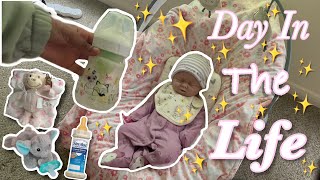 Day in the life with a full body silicone babyreborns world [upl. by Camey305]