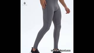 Best Customized mens yoga pants with high elasticity and tight fitness pants Company  allni [upl. by Enaile141]