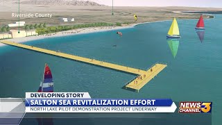 Salton Sea revitalization project demonstration underway [upl. by Agnimod249]