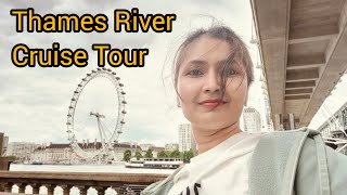 50 minutes LONDON sightseeing by boat  divyangiherbals  ytvideo  Thames River Cruise tour [upl. by Lerej]