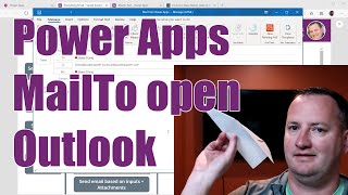 Power Apps MailTo  Open a new email with values by pressing a button [upl. by Eddana]