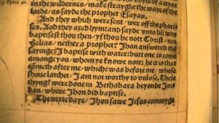 Bible Reading from William Tyndales NT of 1526 John Chp 1 [upl. by Nylicaj]