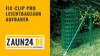 FixClip Pro Leichbauzaun aufbauen  Montagevideo  GAH Alberts [upl. by Bealle]