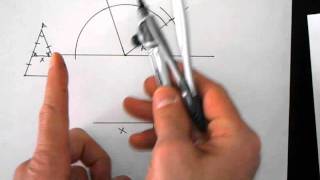 Constructing an Isosceles Triangle Given a Vertex and Midsegment [upl. by Eikcaj]