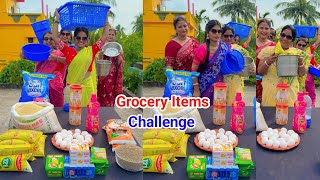 Unlimited Groceries Items Funny Challenge Video [upl. by Howes]