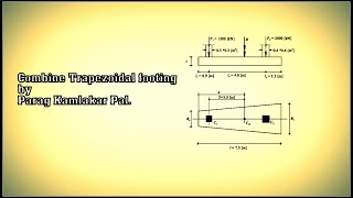 Design of trapezoidal combine footing [upl. by Lucita386]