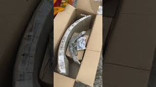 Fitting bumper and mudguards 🚜 goldstar samana johndeere bumper mudguard viralvideo [upl. by Leunad691]