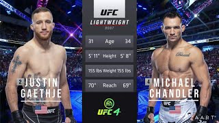 JUSTIN GAETHJE VS MICHAEL CHANDLER FULL FIGHT UFC 268 [upl. by Jahdai]