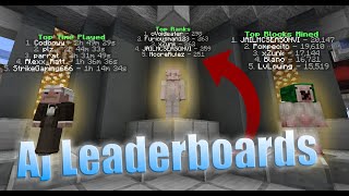 Minecraft Leaderboards Plugin  AjLeaderboards [upl. by Anenahs]