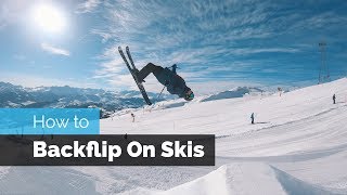 How to Backflip on Skis [upl. by Acinomahs]