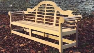 The handcrafted Lutyens wooden bench by Woodcraft UK [upl. by Nesral]