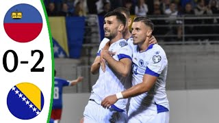 Liechtenstein vs Bosnia and Herzegovina 02  All Goals and Extended Highlights 2023 [upl. by Criswell]