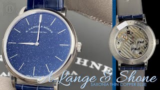 A Lange amp Söhne Saxonia Thin Copper Blue 205086 [upl. by Adnerb]