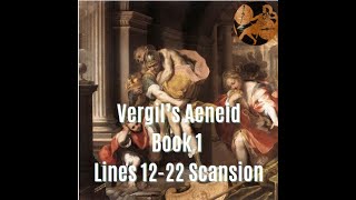 Aeneid Book 1 Lines 1222 Scansion [upl. by Dolan]