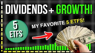 Top 5 Dividend ETFs with High Growth  Income [upl. by Adnohsed203]