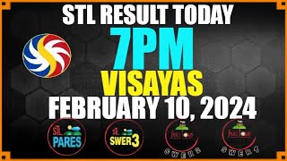 Stl Result Today 7pm VISAYAS February 10 2024 [upl. by Ause]