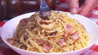 La auténtica PASTA CARBONARA ya está aquí Spaghetti listo en cuestión de 15 minutos [upl. by Lanoil285]