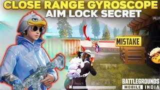 MASTER CLOSE RANGE GYROSCOPE ⁉️  TRICK TO AIM LOCK WITH GYROSCOPE  HOW TO IMPROVE AIM IN BGMI [upl. by Aicul]