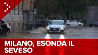 LIVE Nubifragio su Milano esonda il Seveso diretta video [upl. by Garvey]