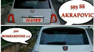 595 SS AKRAPOVIC VS 500 BOMBARDONE 20 SOUND ACELERATION [upl. by Akinehs812]