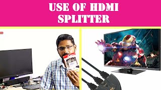 Use of HDMI Splitter  Farraige 3 Port HDMI 4K 14V Version Switch Splitter [upl. by Betta]