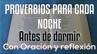 20 PROVERBIO PARA DORMIR EN PAZ  ORACIÓN Y REFLEXIÓN  EN PAZ ME ACOSTARÉ Y ASÍ MISMO DORMIRÉ [upl. by Nevai]