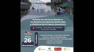 El Pacto de Leticia desafíos de derechos territoriales y climáticos de la Cuenca Amazónica [upl. by Anihsit500]