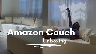 Are Amazon couches worth it I spent 600 dollars on a modular sectional couch  affordable couches [upl. by Akyeluz]