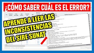 SIRE SUNAT ¿Cómo corregir los errores para reemplazar la propuesta del SIRE [upl. by Nada]