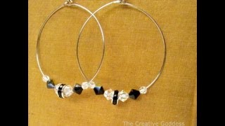 How to Make Beaded Hoop Earrings [upl. by Coltun]