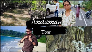 Andaman tour from Kolkata Ep  2  Baratang  Limestone Cave  Wandoor beach [upl. by Nannek]