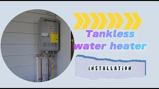 tankless water heater installation [upl. by Hahsia]