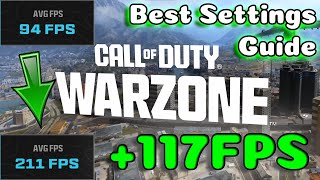 BEST Warzone MW3 MWZ PC Graphics Settings Guide Optimize MAX FPS and Visibility [upl. by Ysnap929]