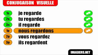 HD French verbs  Regarder  Indicatif Présent [upl. by Cardie]