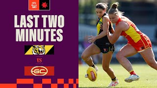 Last Two Minutes  Richmond v Gold Coast  Round 6 2023  AFLW [upl. by Einahpet]